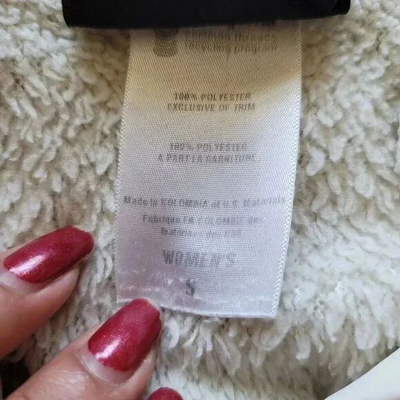 Patagonia Womens Re-Tool Snap-T Pullover Size Small S White Cream Fleece Sweater - Picture 7 of 11